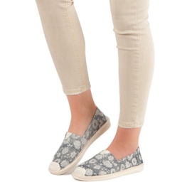 Small Swan Espadrilles à la mode gris 1