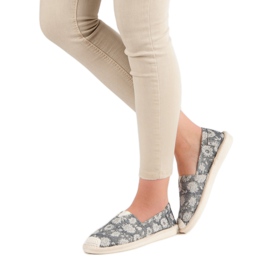 Small Swan Espadrilles à la mode gris 2