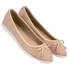 Small Swan Ballerines beiges 2