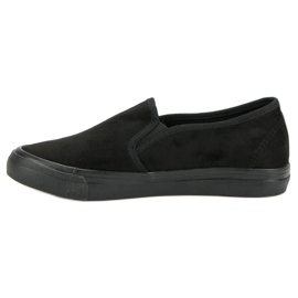 Sport Slipons en daim noir 1