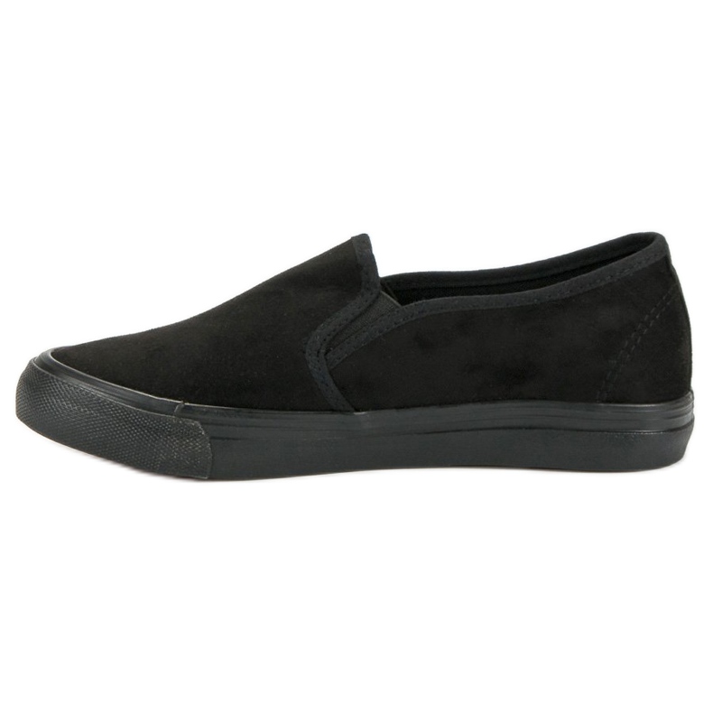 Sport Slipons en daim le noir 1