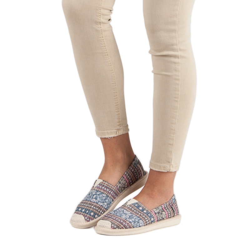 Small Swan Espadrilles ethniques multicolore 1