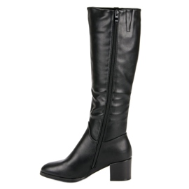 Groto Gogo Bottes noires classiques 1