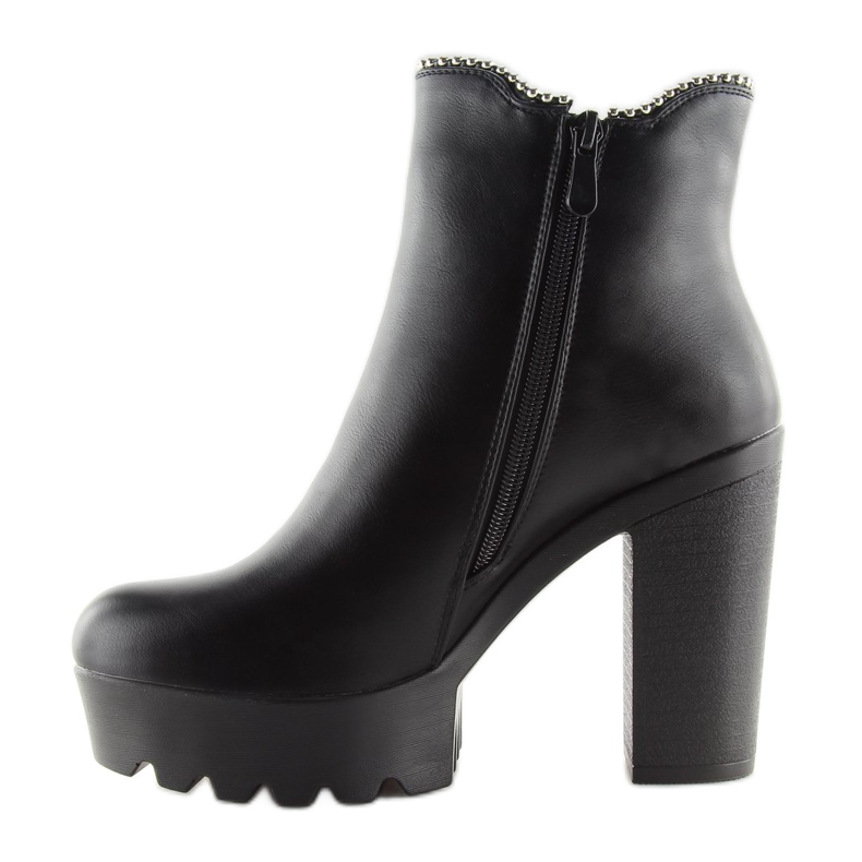 Bottines compensées noires 123-30-1 Noir le noir 1