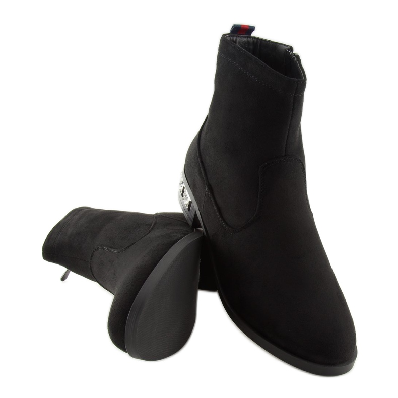 Noir Bottes femme noires 168-176 Noir 2