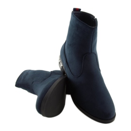 Bottines bleu marine pour femme 168-176 Bleu 2 Bottines bleu marine pour femme 168-176 Bleu 2