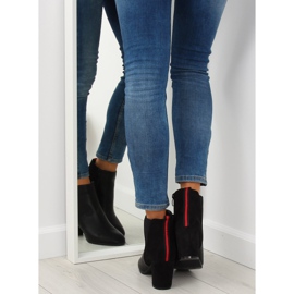 Bottines noires à talons A5580 Noir le noir 7
