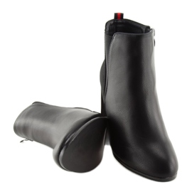 Bottines noires à talons A5580 Noir le noir 2