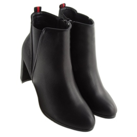 Bottines noires à talons A5580 Noir le noir 5