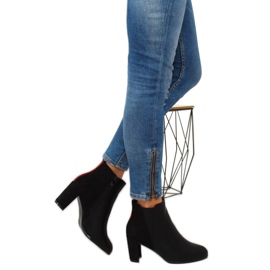 Bottines noires à talons A5580 Noir le noir 6