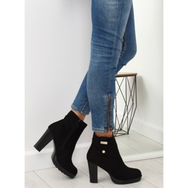 Bottines noires à talons BK3233 Noir le noir 7