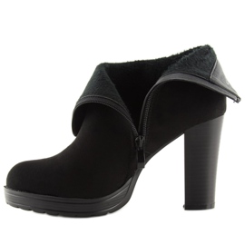 Bottines noires à talons BK3233 Noir 2