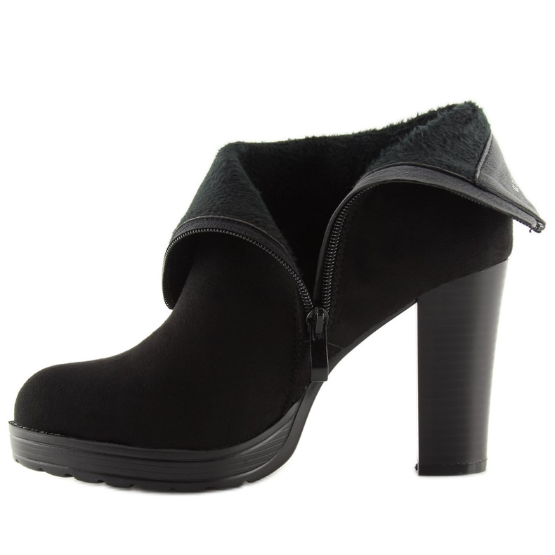 Bottines noires à talons BK3233 Noir le noir 2