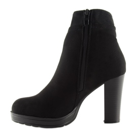 Bottines noires à talons BK3233 Noir le noir 3