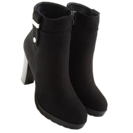 Bottines noires à talons BK3233 Noir le noir 4