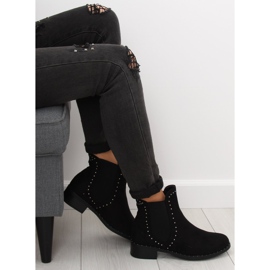 Bottines Chelsea noires pour femmes 1002-1 Noir 1