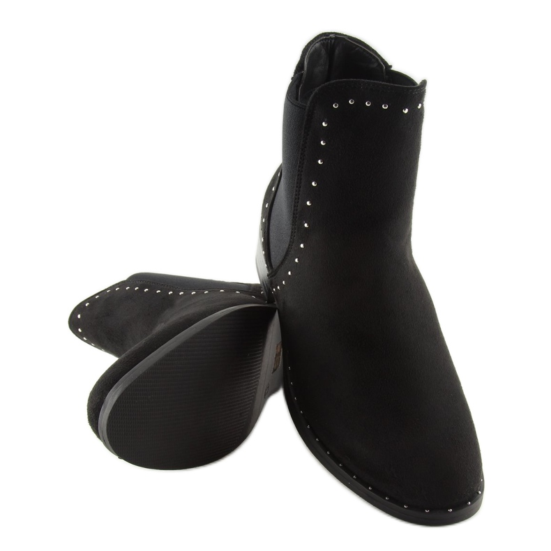 Bottines Chelsea noires pour femmes 1002-1 Noir 2