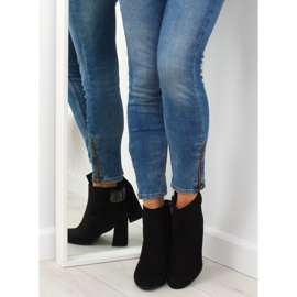 Bottines noires à talons Z199 Noir 1