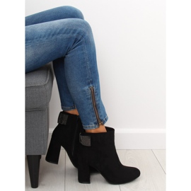 Bottines noires à talons Z199 Noir 2