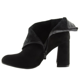 Bottines noires à talons Z199 Noir le noir 4