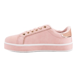 Chaussures de sport confortables jaune rose 2