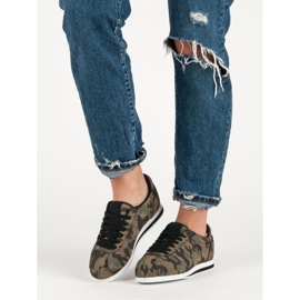 Baskets Moro brun vert 1