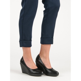 J. Star Escarpins compensés noirs 1