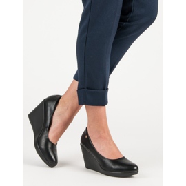 J. Star Escarpins compensés noirs 2