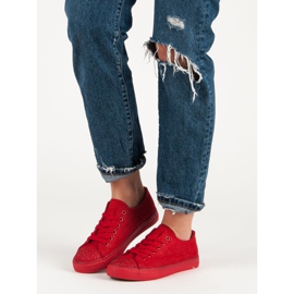 Sport Baskets rouges à cristaux 1