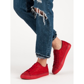 Sport Baskets rouges à cristaux 2