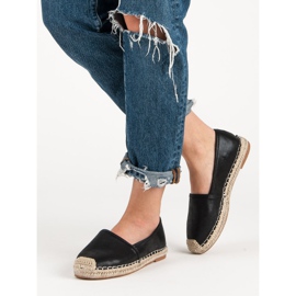 Small Swan Espadrilles Classiques Noires 2