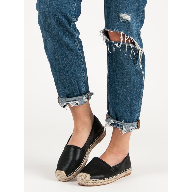 Small Swan Espadrilles Classiques Noires le noir 1