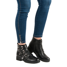 Abloom Bottes noires à la mode le noir 6