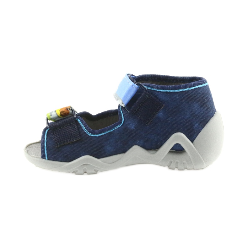 Befado pantoufles sandales chaussures pour enfants 250P077 bleu marine 2