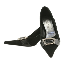 BM Escarpins en cuir noir 4