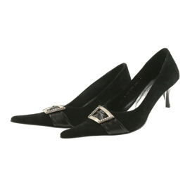 BM Escarpins en cuir le noir 3