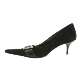 BM Escarpins en cuir le noir 2
