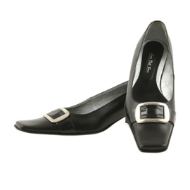 Escarpins en cuir noir 2