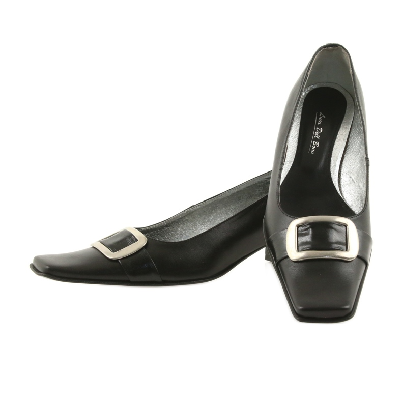 Escarpins en cuir le noir 2