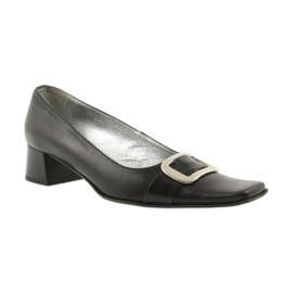 Escarpins en cuir le noir 1