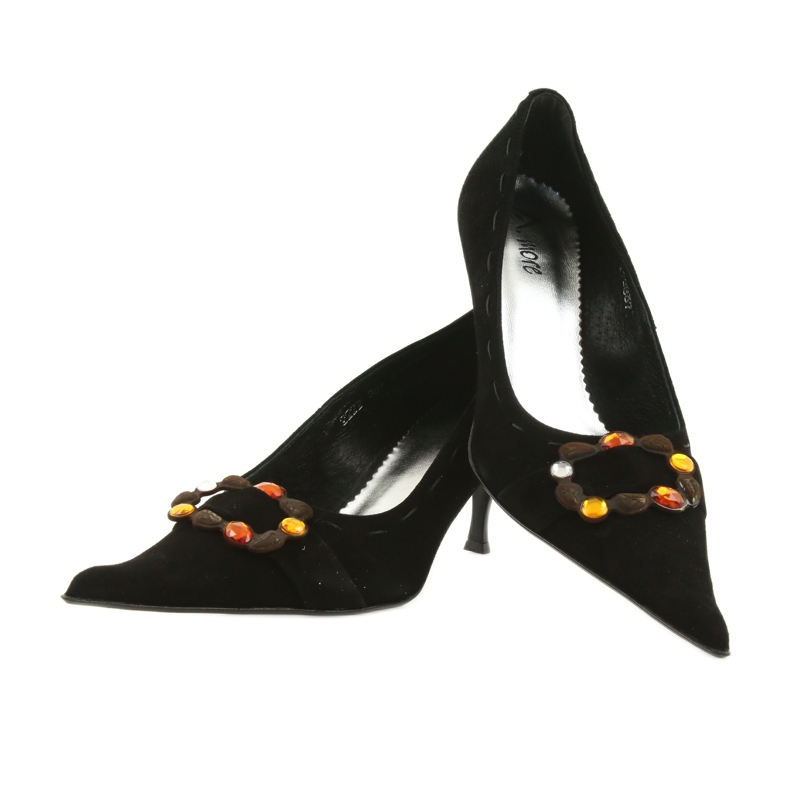 Escarpins en cuir noir 2