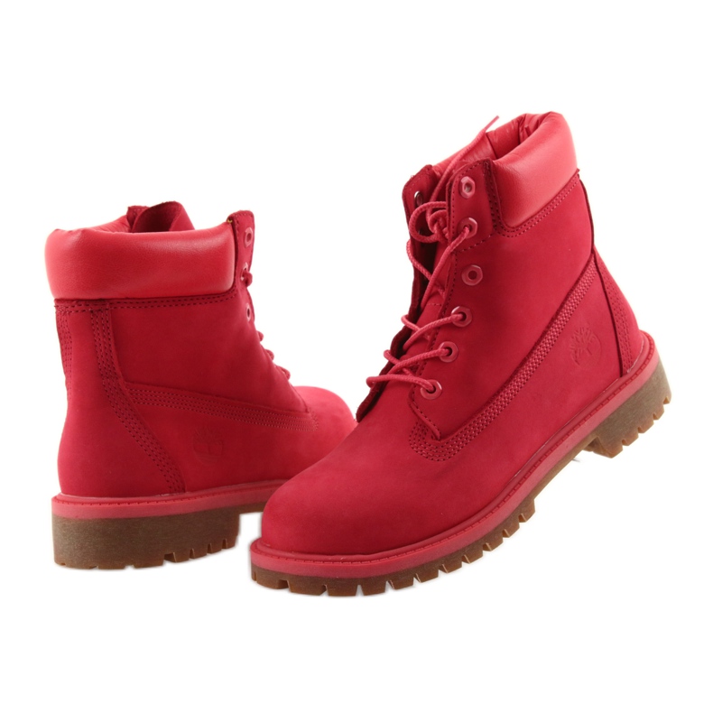 Timberland 6 POUCES PREMIUM IMPERMÉABLE rouge 4