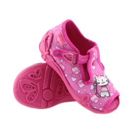 Befado pantoufles chaussures pour enfants 213P108 bleu rose 3