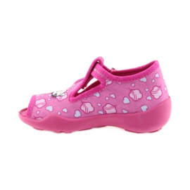 Befado pantoufles chaussures pour enfants 213P108 bleu rose 2