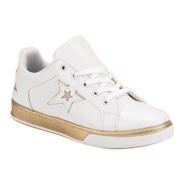 Chaussures de sport pour femmes blanc jaune 1