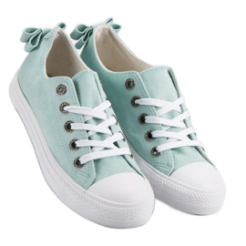 Baskets basses menthe vert 5