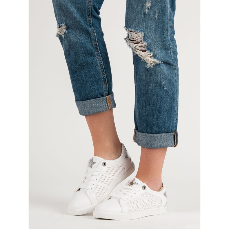 Chaussures de sport basses blanc gris 1