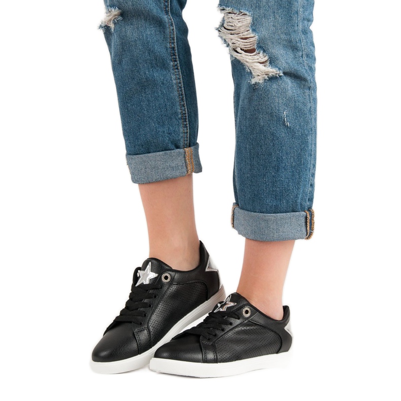 Chaussures de sport basses noir gris 2