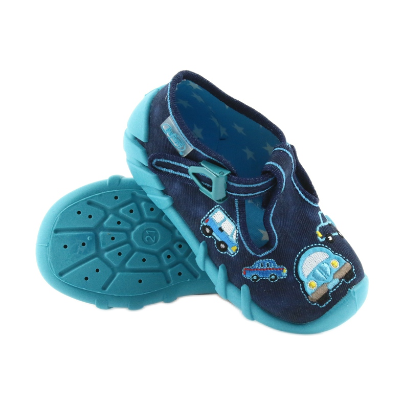 Befado pantoufles chaussures pour enfants 110P342 bleu bleu marin 4 Befado pantoufles chaussures pour enfants 110P342 bleu bleu marin 4