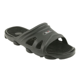 Chaussons de piscine noirs pour hommes American Club le noir 1 Chaussons de piscine noirs pour hommes American Club le noir 1